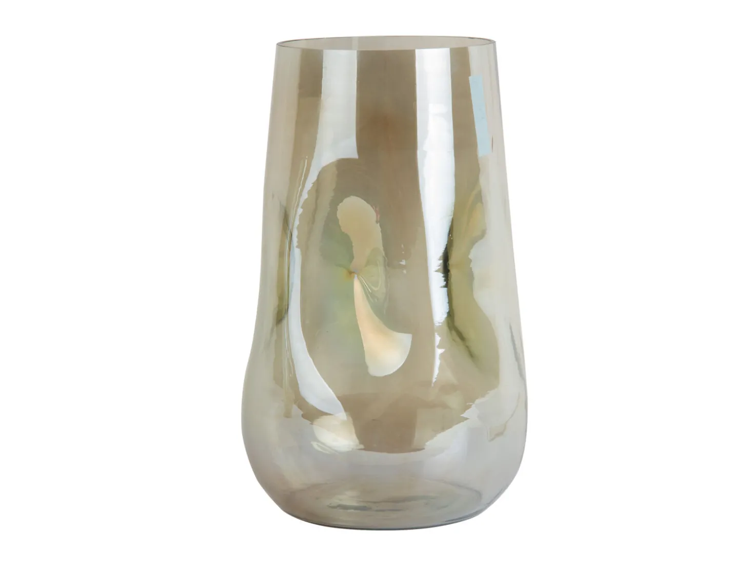 Present time - Vase Luster organic large shiny jungle green