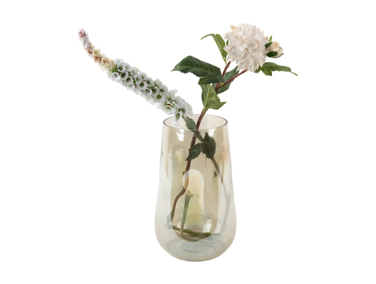 Present time - Vase Luster organic large shiny jungle green