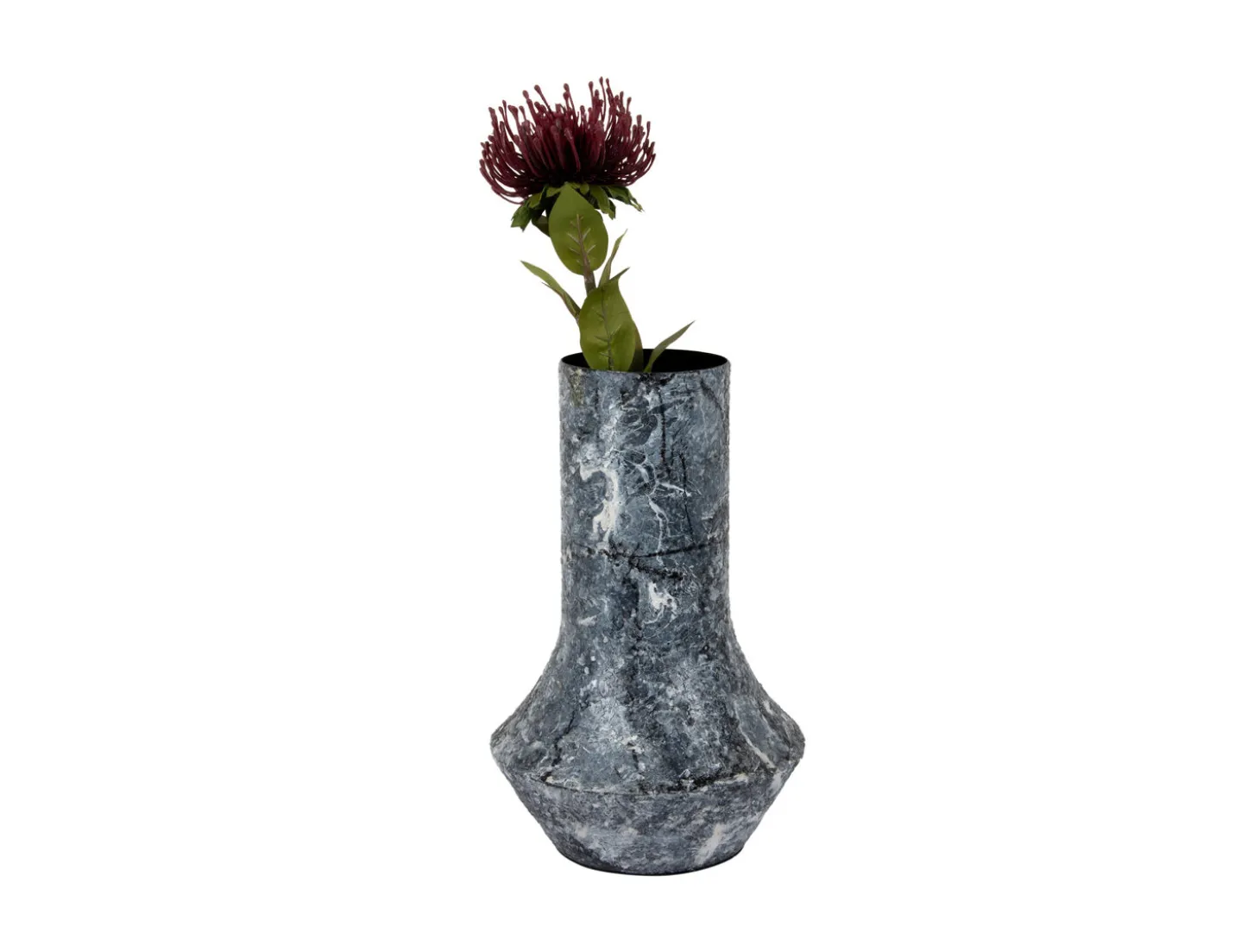Present time - Vase Mosaic Marble black