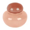Present time - Vase Nuevo Dulce small soft pink w. tan rose lid