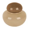 Present time - Vase Nuevo Dulce small soft brown w. dark brown lid