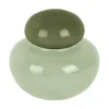 Present time - Vase Nuevo Dulce small soft green w. jungle green lid