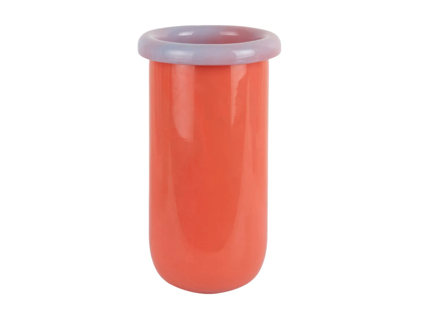Present time - Vase Plegado M bright orange w. soft purple