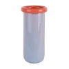 Present time - Vase Plegado XL soft purple w. bright orange
