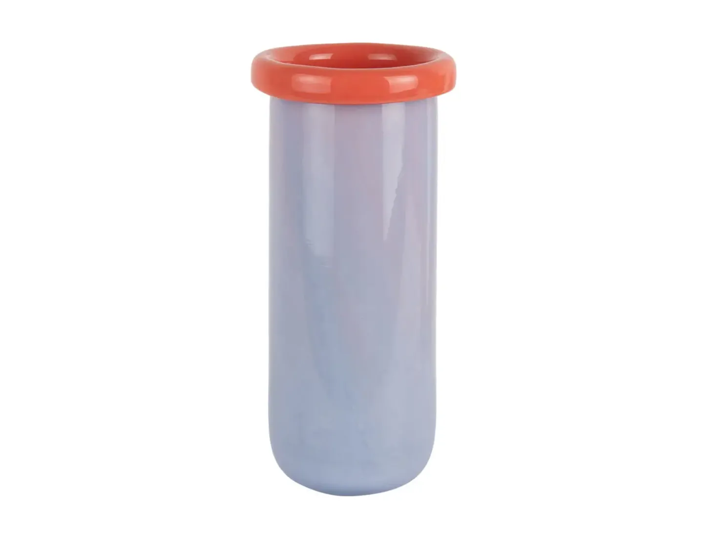 Present time - Vase Plegado XL soft purple w. bright orange