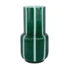 Present time - Vase Rayado Retro high retro green