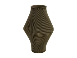 Present time - Vase Twisted Rib large army green