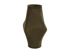 Present time - Vase Twisted Rib large army green