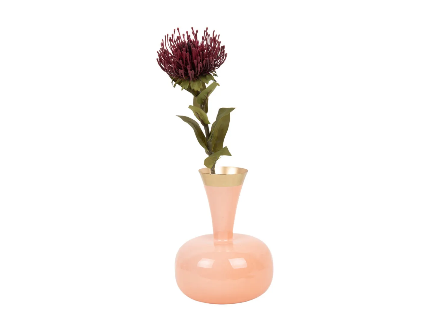 Present time - Vase Yara enamel peach orange