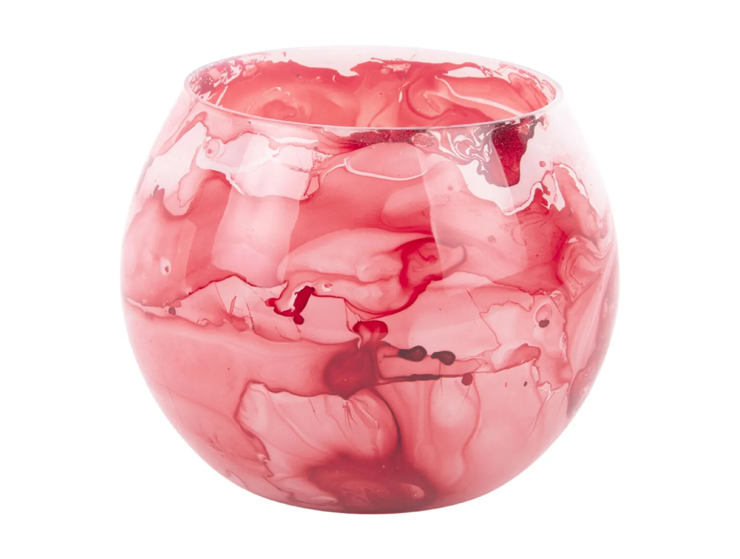 Present time - Votive Blended small glass red ochre