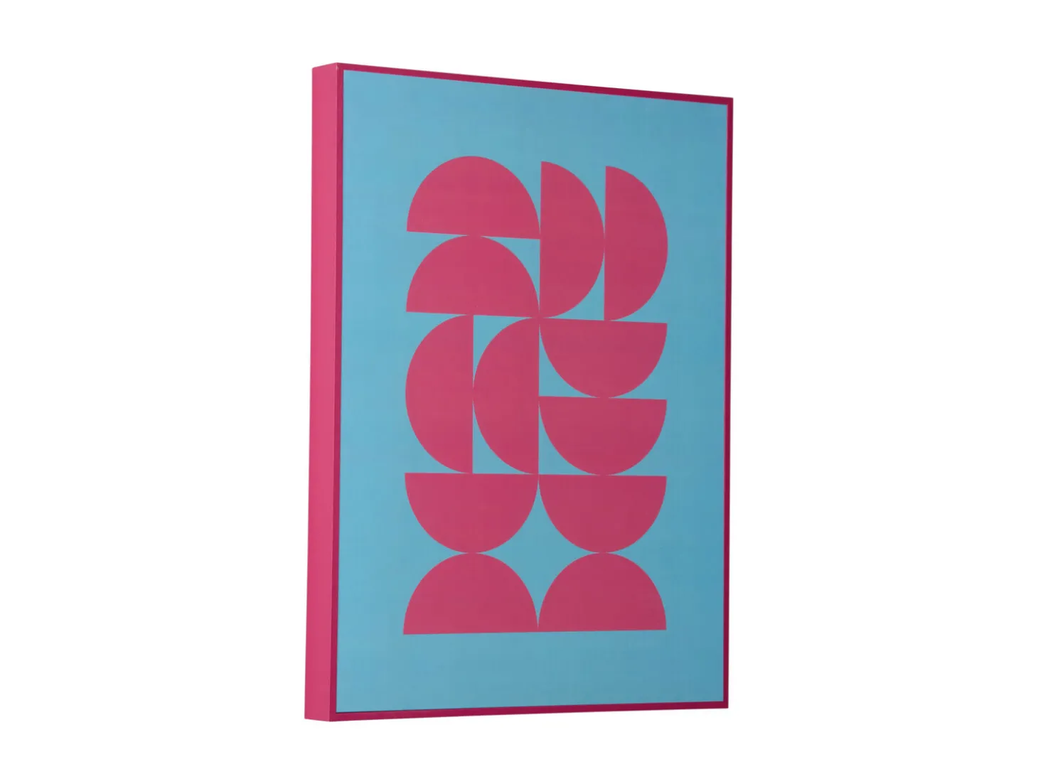 Present time - Wall art Geometric soft blue