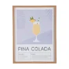 Present time - Wall art Pina Colada soft purple