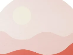 Present time - Wall art Sunset MDF soft pink
