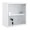 Present time - Wall cabinet Medicine small metal white