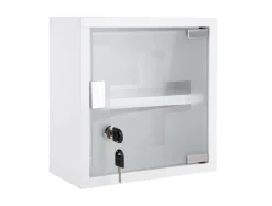 Present time - Wall cabinet Medicine small metal white