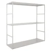 Present time - Wall rack Level metal matt warm grey