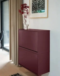 ReCollector - Skobox - Væghængt - Maroon Red