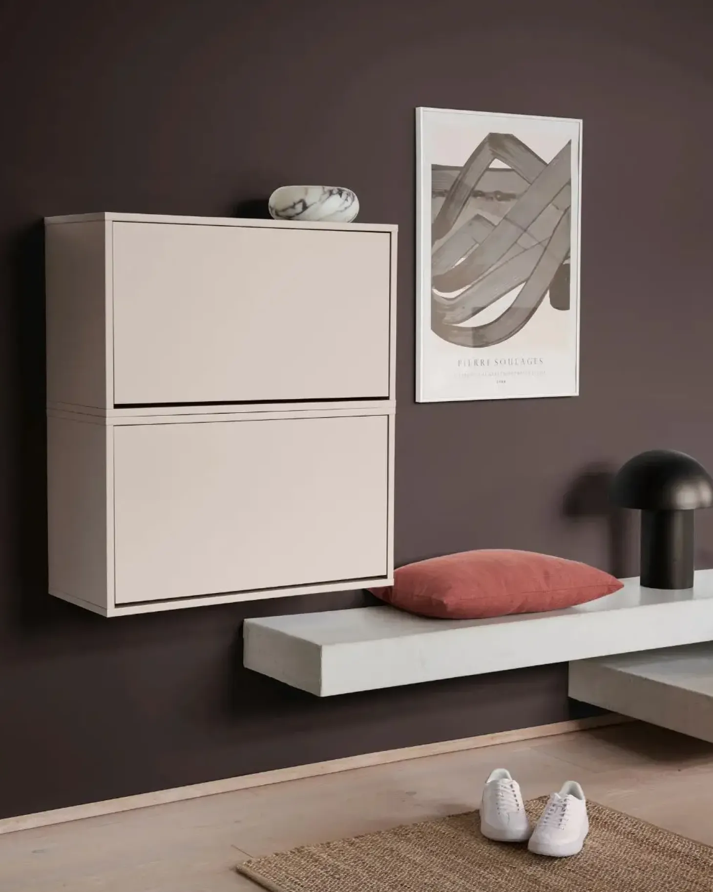 ReCollector - Skobox - Væghængt - Silver Cloud Grey