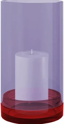 Remember - Glas lanterne "Lucius" - Large - Violet