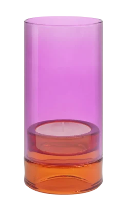 Remember - Glas lanterne "lys" - Pink
