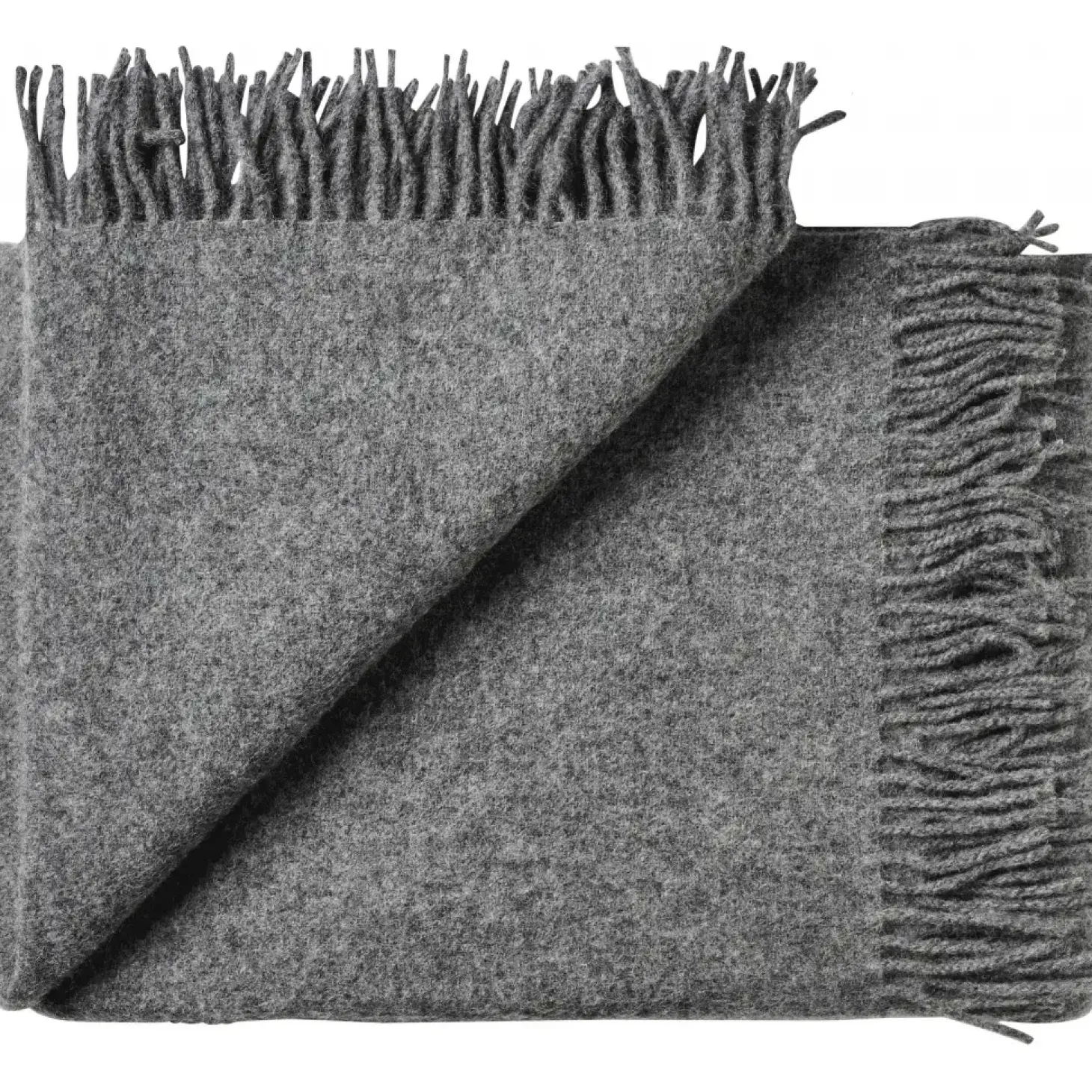 Silkeborg Uldspinderi - Plaid - Athen - Dark Nordic Grey / Mørke Grå - 130x200 cm
