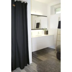 Skriver Collection - Badeforhæng - Orlando - Mørkegrå - 145x200 cm.