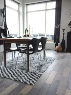 Skriver Collection - Måtte - TrendMat Delux - Herringbone - sort - 150x200 cm