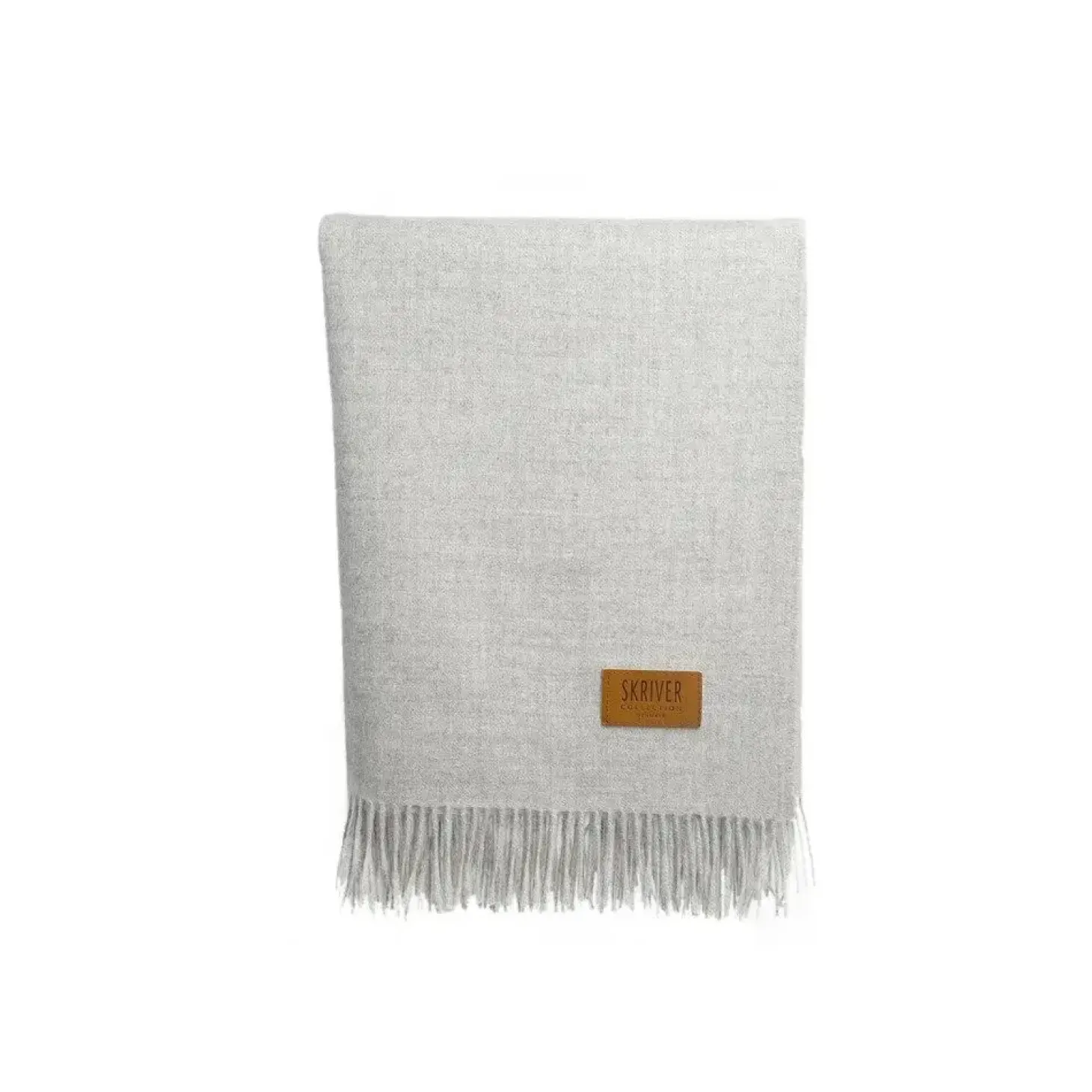 Skriver Collection - Plaid - Baby Alpaca - lysegrå - 130x200 cm