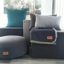 Skriver Collection - Pude - Hotmadi - blå - 40x60 cm