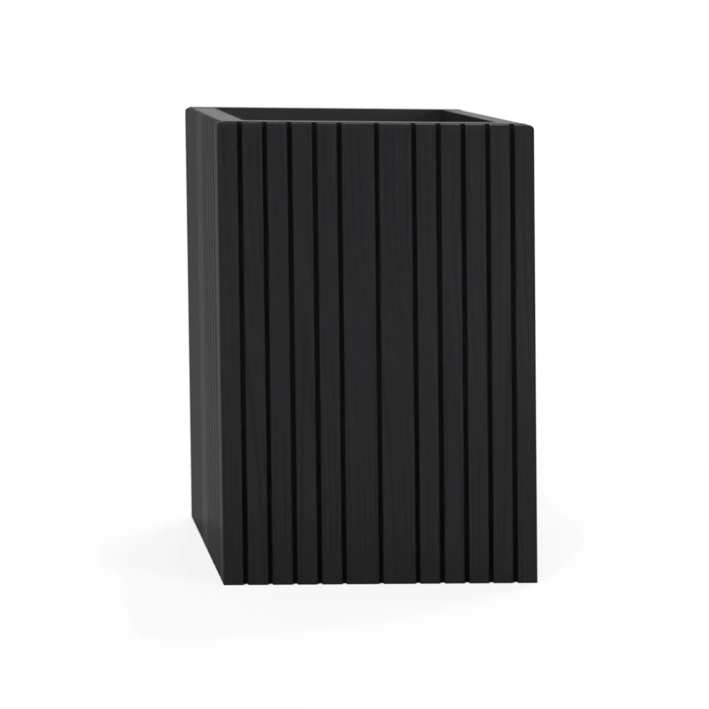 SQUARELY COPENHAGEN - Plantekasse - Unfold SQUARE TALL - Sort - 47 x 52 x 70cm