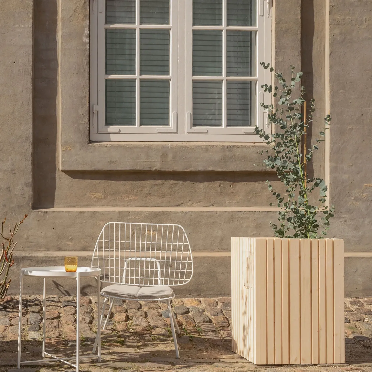 SQUARELY COPENHAGEN - Plantekasse - Unfold SQUARE TALL - Sort - 47 x 52 x 70cm