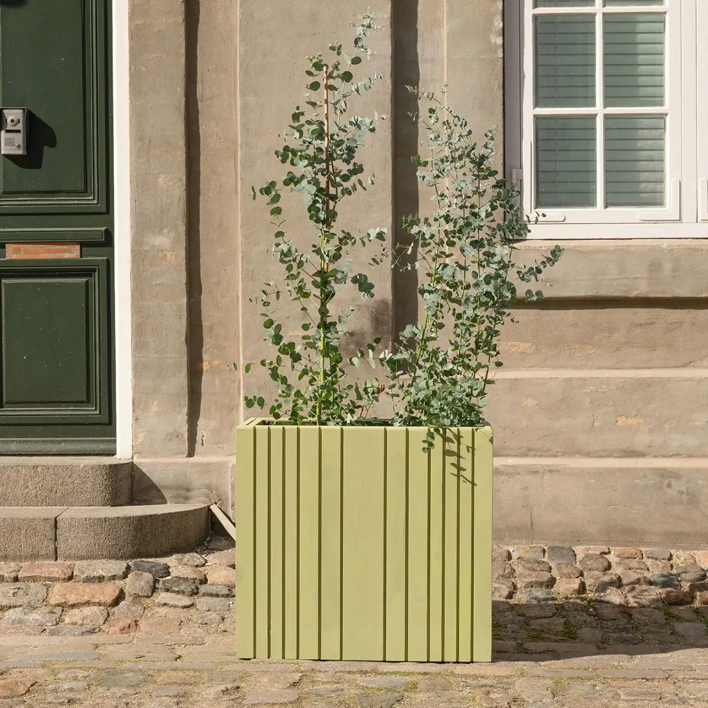 SQUARELY COPENHAGEN - Plantekasse - Unfold WIDE TALL - Forest Green - 77 x 33 x 70 cm