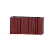 SQUARELY COPENHAGEN - Plantekasse - Unfold WIDE - Terracotta Red - 77 x 33 x 40 cm