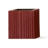 SQUARELY COPENHAGEN - Plantekasse - Unfold SQUARE - Rød - 60 x 60 x 56 cm