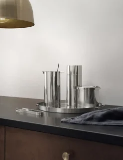 Stelton - Arne Jacobsen serveringsbakke Ø 33,5 cm stål