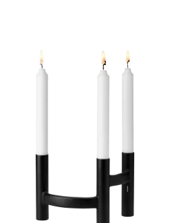 Stelton - Ora trearmet lysestage black