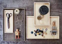 The Oak Men træbakke - Square Tray Large - Eg