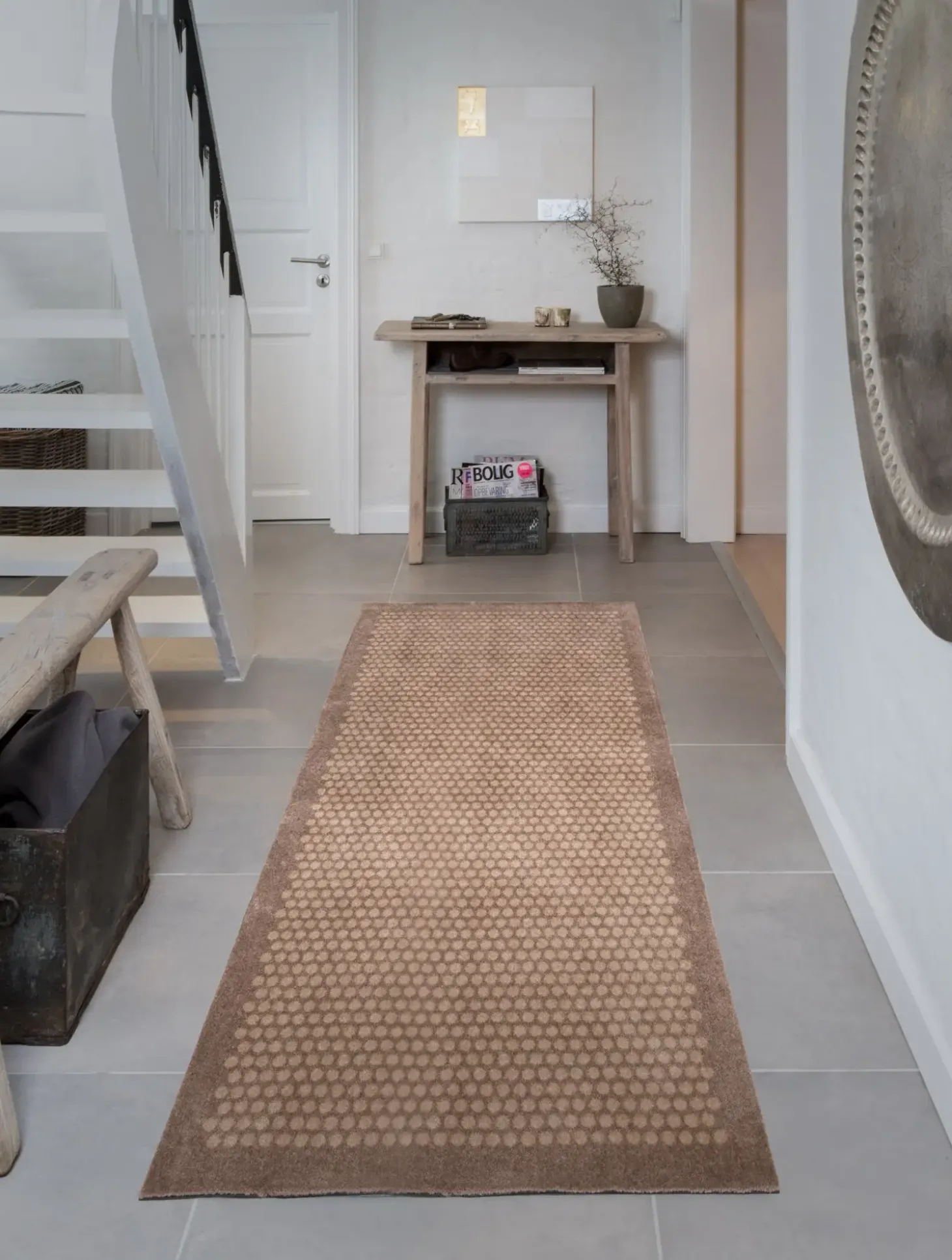 Tica Copenhagen - Løber - Dots - Beige/sand - 90x200 cm