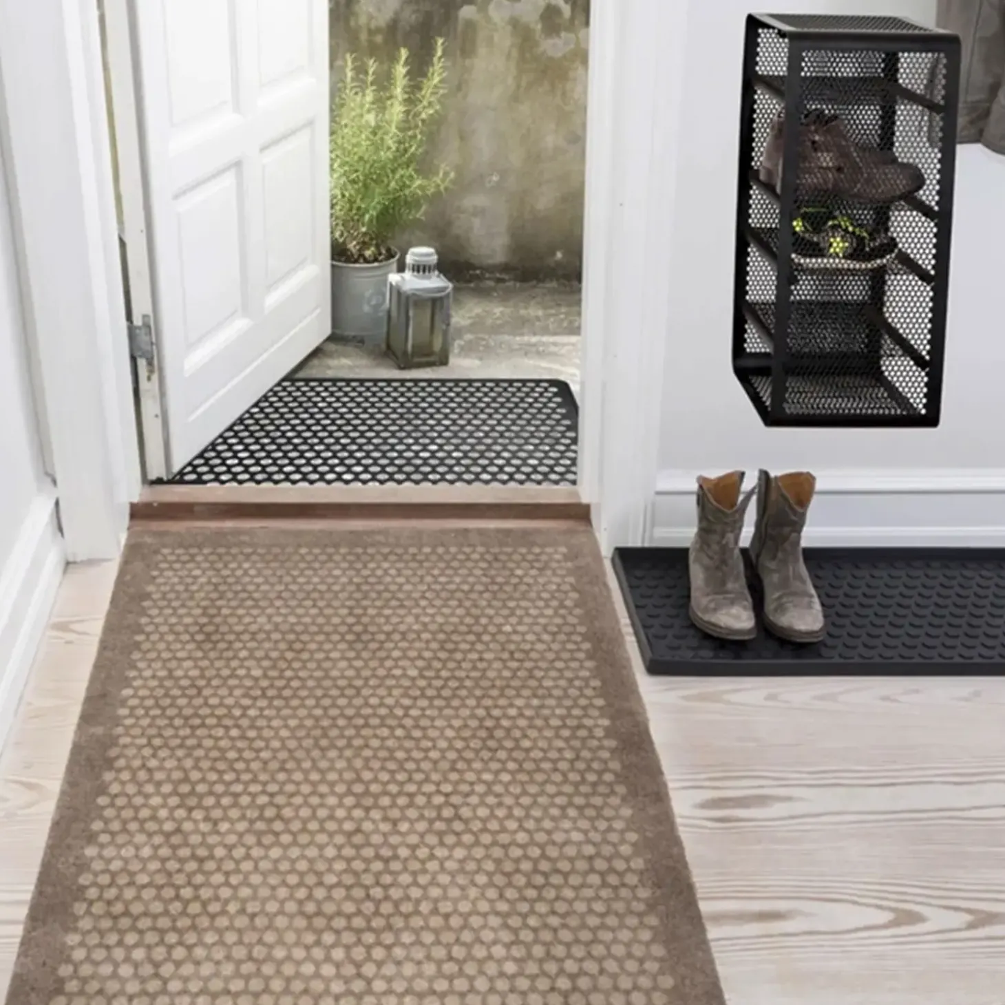 Tica Copenhagen - Løber - Dots - Beige/sand - 90x200 cm