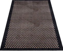 Tica Copenhagen - Løber - Dots - Sort/sand - 90x200 cm