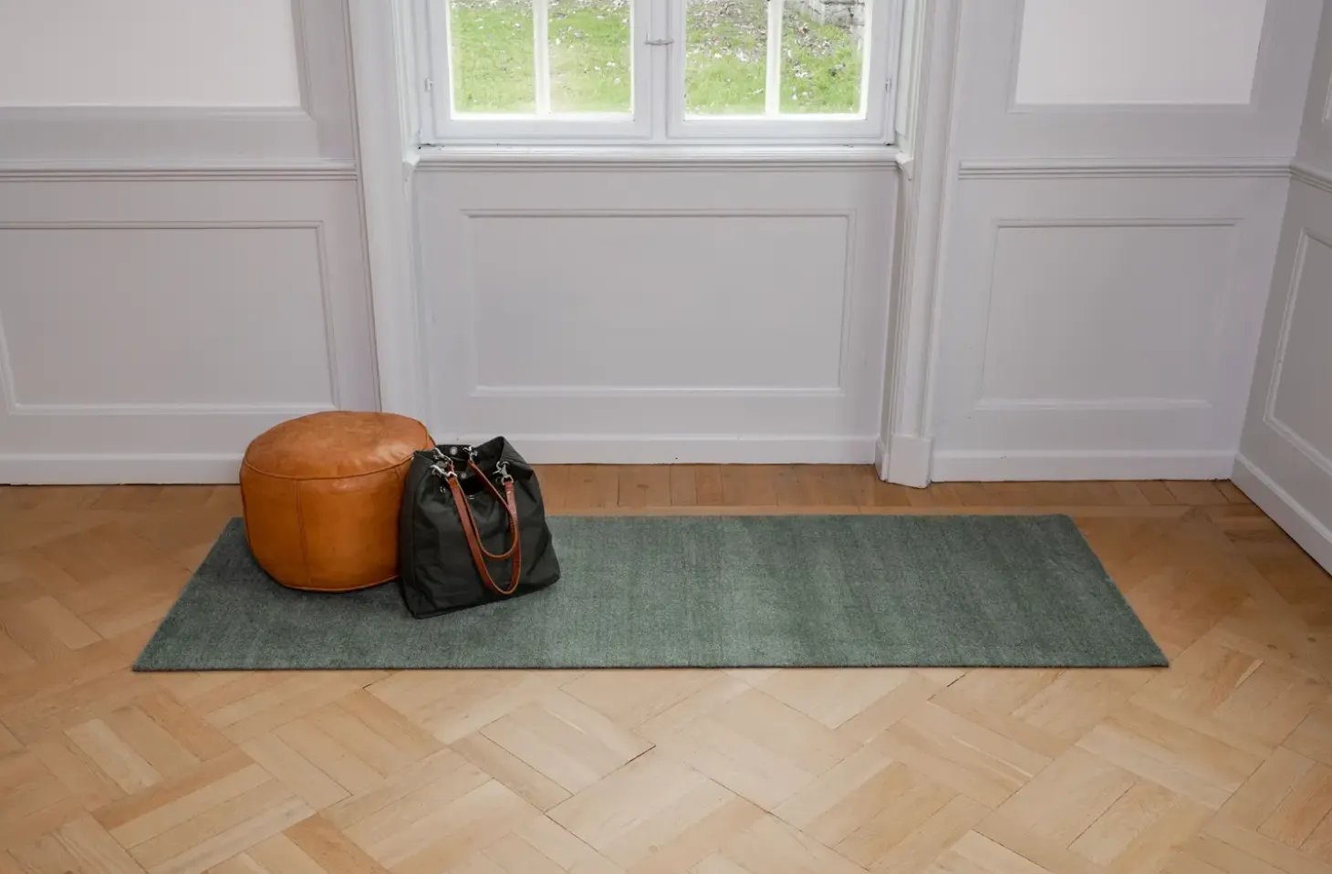 Tica Copenhagen - Løber - Ensfarvet - Dusty green/Støvet grøn - 90x200 cm