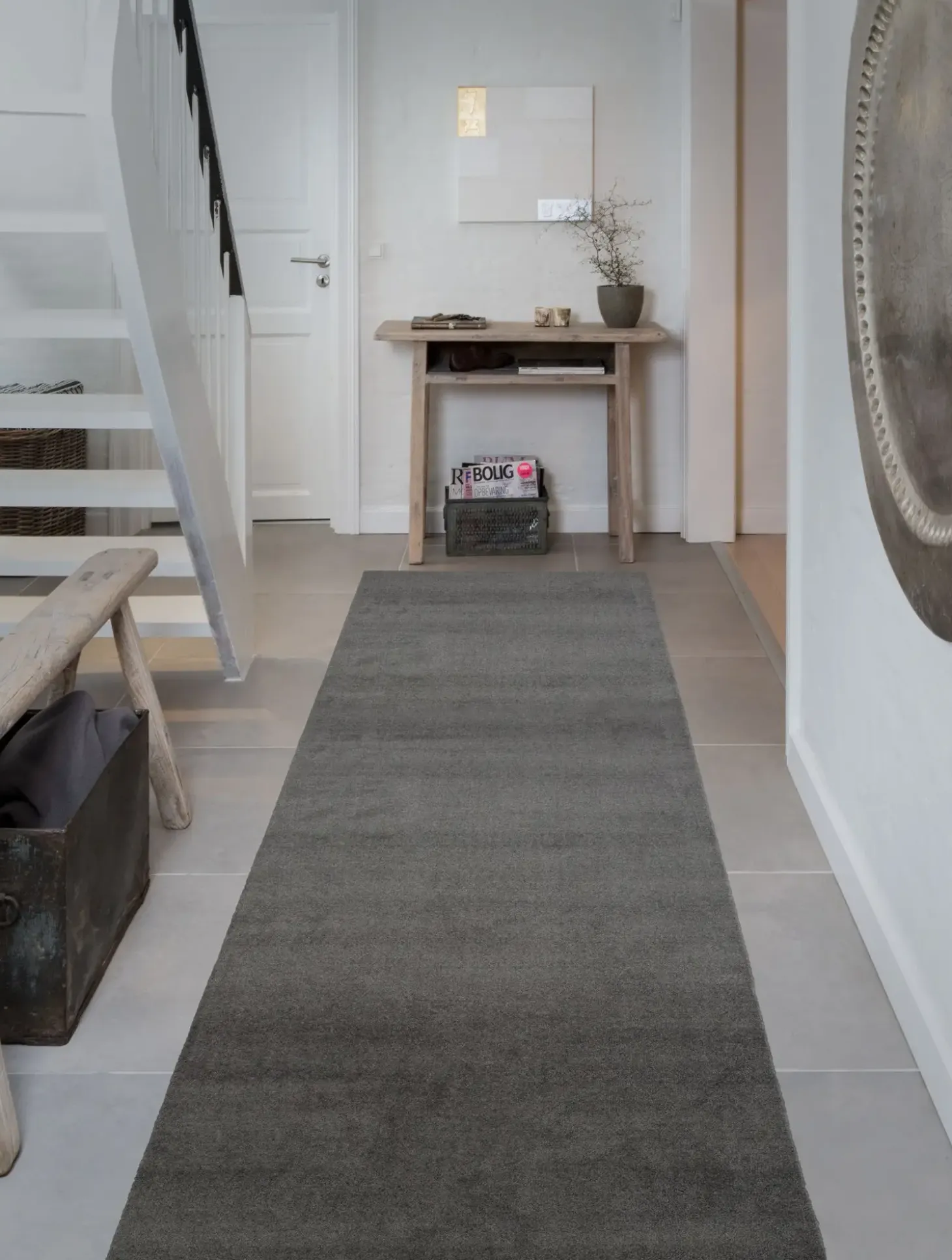 Tica Copenhagen - Løber - Unicolor - Steelgrey/Grå - 100x300 cm