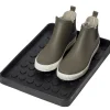 Tica Copenhagen - Skobakke - Sort Gummi - Dot Design - Small - 38x28 cm