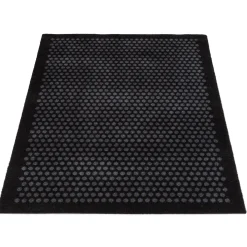 Tica Copenhagen - Smudsmåtte - Dots - Sort/grå - 90x130 cm