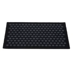 Tica Copenhagen - Smudsmåtte - Dots - Sort og grå - 40x60 cm