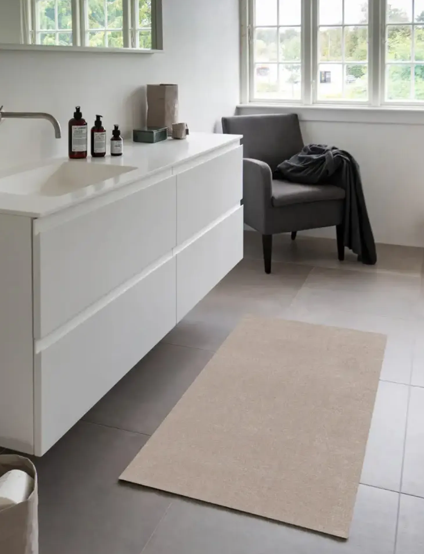 Tica Copenhagen - Smudsmåtte / Dørmåtte - Ivory - 67x120 cm