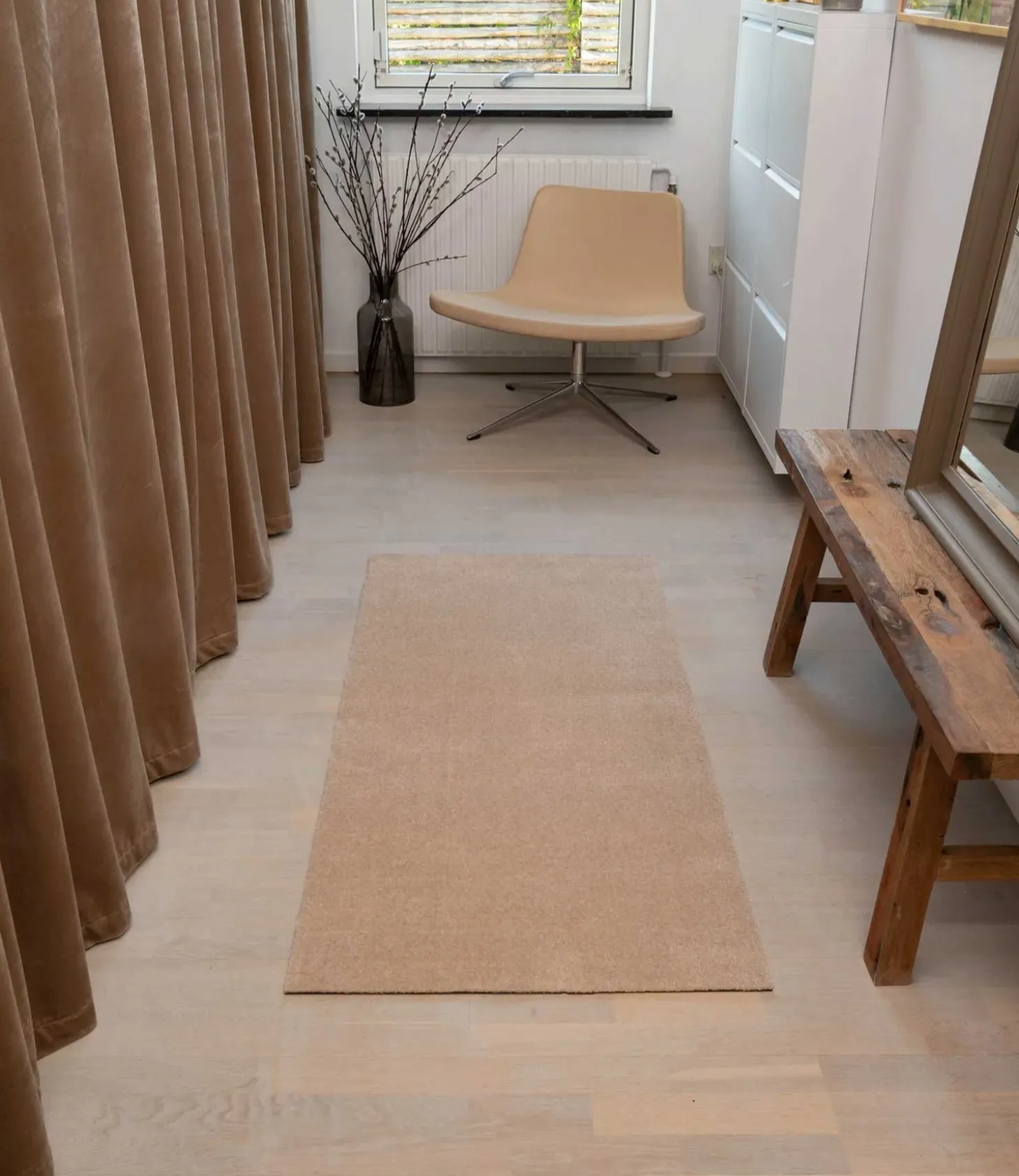 Tica Copenhagen - Smudsmåtte / Dørmåtte - Ivory - 67x150 cm