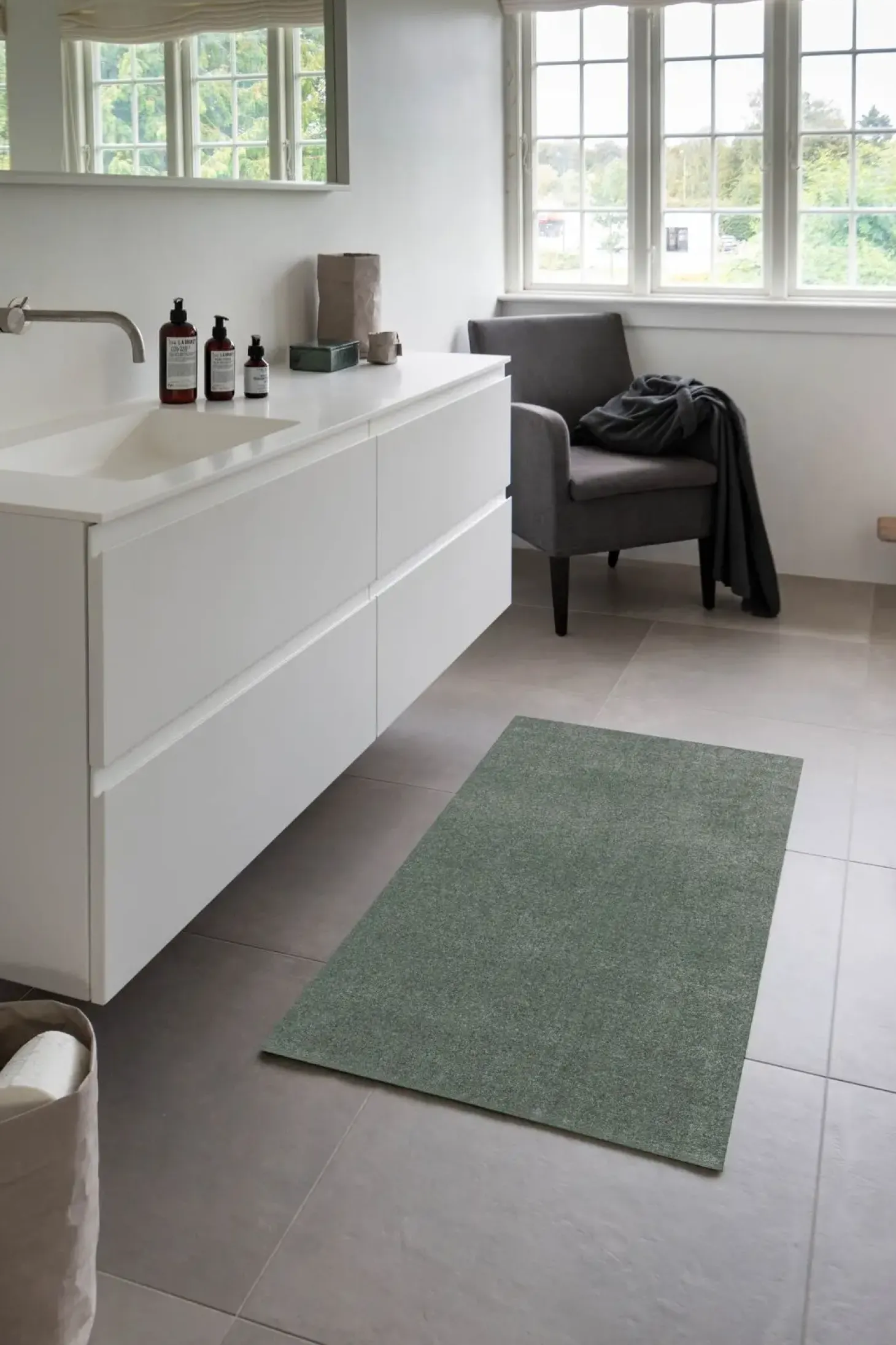 Tica Copenhagen - Smudsmåtte - Dusty green/støvet grøn - 67x120 cm