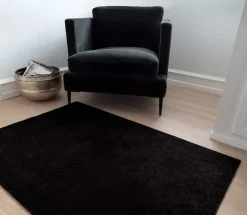 Tica Copenhagen - Smudsmåtte - Ensfarvet - Sort - 67x150 cm