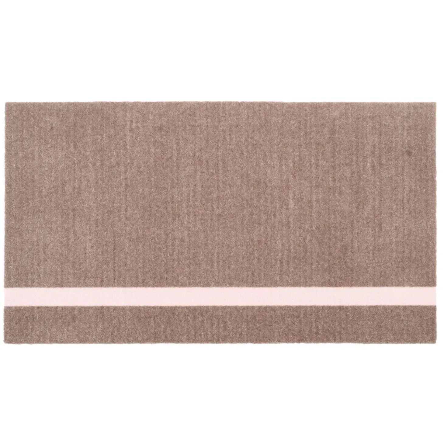Tica Copenhagen - Smudsmåtte - Stripes Vertical - Lyserød/Sand - 40x60 cm